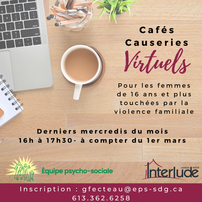 Cafés Causerie Virtuels - Ma vie, Mon choix